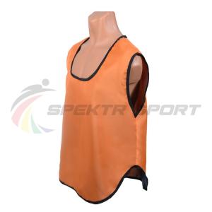 Купить Манишка футбольная односторонняя Spektr Sport оранжевая, р.36-40 в Волгограде 