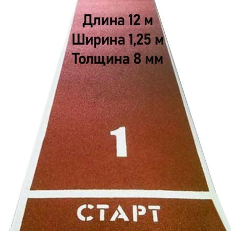 Купить Дорожка для разбега 12 м х 1,25 м. Толщина 8 мм в Волгограде 